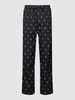 Polo Ralph Lauren Underwear Pyjama-Hose mit Allover-Logo Modell 'WOVEN' Black