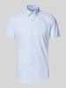 OLYMP Level 5 Slim Fit Business-Hemd mit Kentkragen Bleu