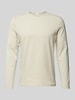 s.Oliver RED LABEL Regular Fit Langarmshirt aus weichem Baumwoll-Jersey Beige