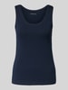 Tom Tailor Regular Fit Tank Top aus Baumwoll-Mix Dunkelblau