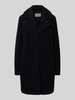 Christian Berg Woman Selection Mantel aus Teddyfell mit Reverskragen Black