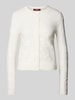 Max Mara Studio Strickjacke mit floralem Muster Modell 'CURZIO' Ecru