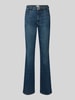 Brax Flared fit jeans met tailleband, model 'Mary' Jeansblauw