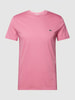 Lacoste T-shirt met logostitching, model 'Supima' Oudroze