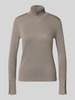 Marc Cain Longsleeve mit Stehkragen Taupe
