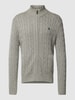 Polo Ralph Lauren Strickjacke mit Logo-Stitching Graphit
