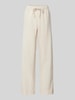 Neo Noir Straight Fit Leinenhose mit Eingrifftaschen Modell 'Sonar' Mittelbraun