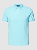 Polo Ralph Lauren Regular fit poloshirt met labelstitching Turquoise