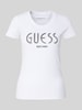 Guess T-Shirt mit Label-Detail Weiss