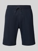 MCNEAL Regular Fit Shorts mit Strukturmuster Dunkelblau