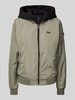 khujo Bomberjacke mit Label-Print Modell 'SEEAM' Khaki