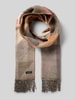 Fraas Sjaal met logopatch, model 'Cashmink' Beige