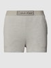 Calvin Klein Underwear Sweatshorts mit Label-Schriftzug Silber Melange