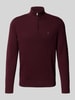 Tommy Hilfiger Regular fit schipperstrui van puur katoen Bordeaux