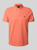 MCNEAL Poloshirt met labelstitching Zalm
