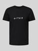 G-Star Raw T-shirt met labelprint Zwart