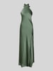 Mascara Abendkleid mit Neckholder zum Binden Gruen