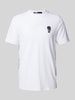 Karl Lagerfeld T-Shirt mit Label-Badge Weiss