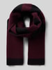 HUGO Sjaal van wolmix, model 'MARTYN' Donkerrood