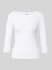 JJXX Slim Fit Longsleeve mit 3/4-Arm Modell 'FIFI' Weiss