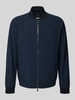 BOSS Regular fit blouson met fijne structuur, model 'HANRY' Marineblauw