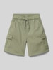 s.Oliver RED LABEL Loose Fit Bermudas aus Baumwoll-Mix Khaki