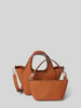 Guess 2-in-1-Handtasche mit Label-Applikation Modell 'CALISTA' Cognac