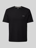 BOSS T-Shirt mit Label-Stitching Black