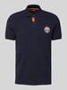 Napapijri Regular Fit Poloshirt mit Label-Stitching Modell 'CLANIS' Marine
