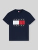 Tommy Jeans Relaxed Fit T-Shirt aus reiner Baumwolle mit Logo-Print Marine