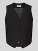 PIECES Regular Fit Anzugweste mit Viskose-Anteil Modell 'BOSELLA' Black
