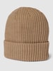 Pieces Beanie met brede omslag Beige