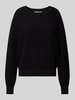 Christian Berg Woman Strickpullover mit Rundhalsausschnitt Black