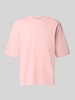 REVIEW Oversized t-shirt z czystej bawełny Różowy
