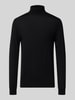 Matinique Slim Fit Rollkragenpullover aus reiner Baumwolle Black