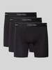 Calvin Klein Underwear Regular Fit Trunks aus Baumwoll-Mix im 3er-Pack Black