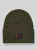 Superdry Beanie mit Label-Patch Modell 'WORKWEAR' Oliv