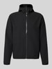 BOSS Green kurtka treningowa o kroju regular fit z kapturem model 'LW_COMMUTERPRO' Czarny