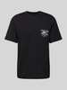 Jack & Jones T-shirt z nadrukowanym motywem model ‘TAMPA’ Czarny