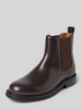 Selected chelsea boots van puur rundleer model 'BOBBY' Donkerbruin