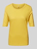 Soyaconcept T-shirt z okrągłym dekoltem model ‘Babette’ Ciemnożółty