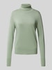 Christian Berg Woman Gebreide pullover met ribboorden Rietgroen