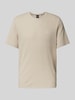 BOSS T-Shirt mit Label-Stitching Beige