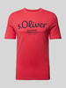 s.Oliver RED LABEL T-Shirt mit Rundhalsausschnitt Koralle