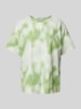 Jake*s Casual Oversized T-shirt met all-over print Grasgroen