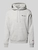 CHAMPION Hoodie mit Label-Stitching Mittelgrau Melange