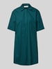 Christian Berg Woman Knielange overhemdjurk met 1/2-mouwen Donkergroen