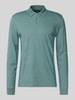 Christian Berg Men Regular fit poloshirt in design met lange mouwen Grasgroen
