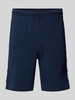 Lacoste Regular fit sweatshorts met galonstrepen Blauw