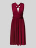 Rose Avenue Cocktailkleid mit V-Ausschnitt Bordeaux